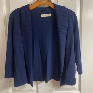 Womens Navy Medium Faded Glory Cardigan